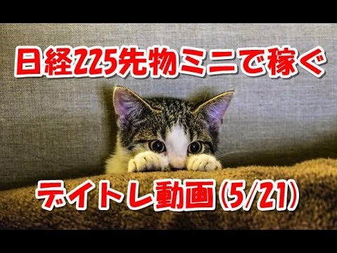 日経225先物ミニで稼ぐ～デイトレ動画(20180521)